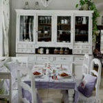 Bucătărie în stilul cheby-chic mai mult de 60 de interioare romantice