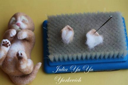 Master-class pe pisicuta smulia autor Julia Yurkevich - felting - studio de frumusete Tatiana Elkinoy