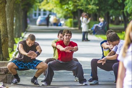 Maestru de clasă pe parkour de la markeri francezi