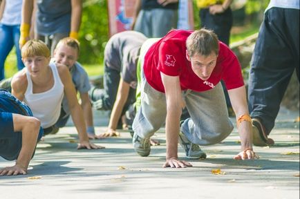 Maestru de clasă pe parkour de la markeri francezi