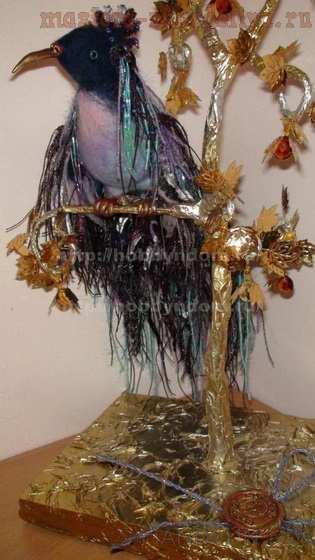 Майстер-клас з плетіння з дроту дерево для птиці удачі