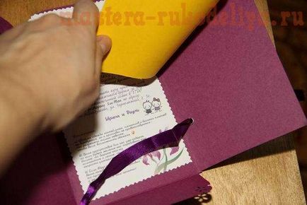 Mester osztályban scrapbooking esküvői meghívó