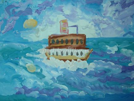 Майстер клас малювання захід на море - поетапне малювання морського пейзажу