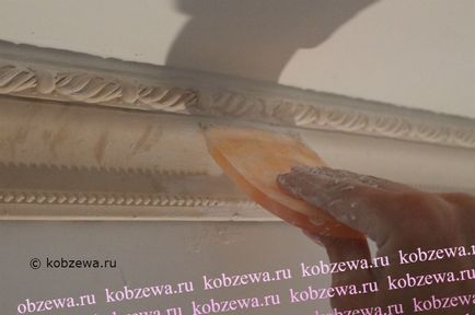 Instalarea cornișelor de ghips, studioul de artă natalya kobzeva