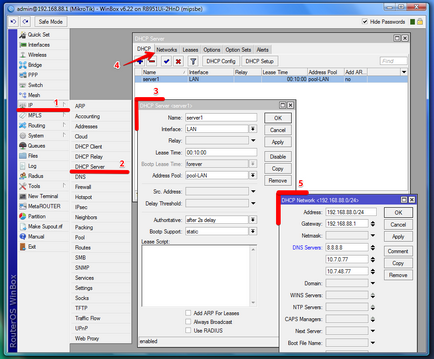 Configurarea routerelor microtik (ore)