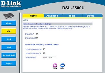 Налаштування модему d-link dsl 2500 для ЮТК (режим роутера) »пізнавальний блог
