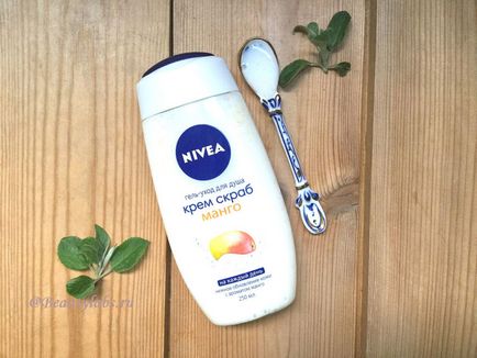 Nivea гель-догляд для душа «крем-скраб манго» тест-драйв, beauty labs