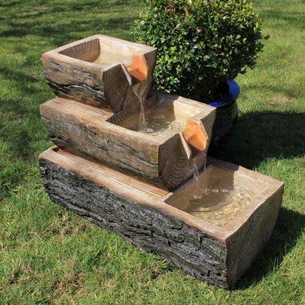 Оригінальні фонтани з дерева