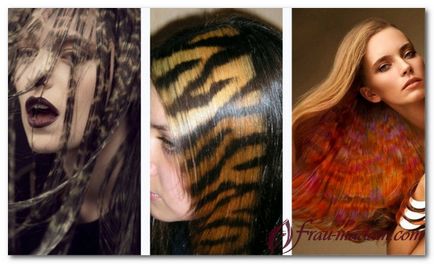 Оригінальна креативне фарбування волосся схеми і фото