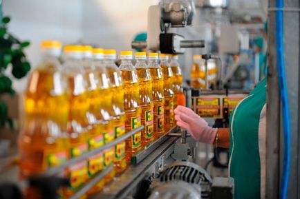 Producția de ulei de floarea-soarelui