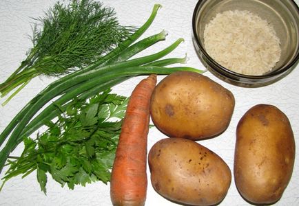 Borsch simplu fără carne