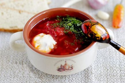 Borsch simplu fără carne