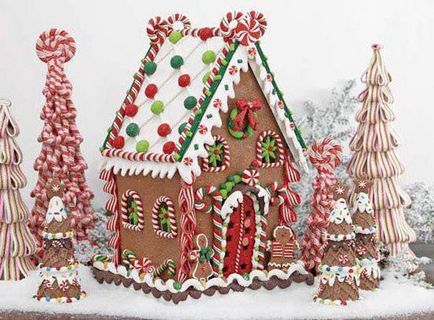 Gingerbread къща - вкусна украса за Коледа - Справедливи Masters - ръчна изработка, ръчно изработени