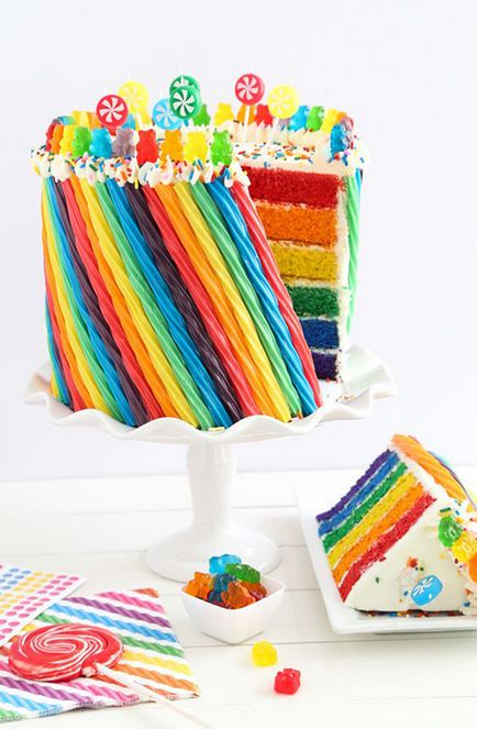 Rainbow gitt hogyan, és díszíteni egy tortát, hogyan lehet egy szivárvány krém (gitt) Rainbow gitt hogyan, és díszíteni egy tortát, hogyan lehet egy szivárvány krém