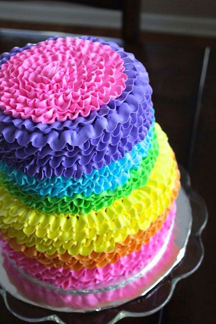 Rainbow gitt hogyan, és díszíteni egy tortát, hogyan lehet egy szivárvány krém (gitt) Rainbow gitt hogyan, és díszíteni egy tortát, hogyan lehet egy szivárvány krém