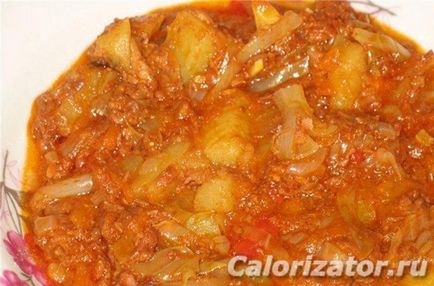 Növényi pörkölt tushenkoj - kalória tartalmú, leírás (tushenkoj) Növényi pörkölt párolt hús - kalóriatartalmú, összetétele, leírás