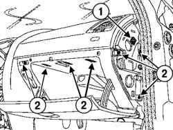 Renault megane ii, demontarea și instalarea panoului de bord, reno megane 2