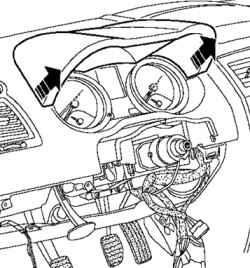 Renault megane ii, зняття і установка панелі приладів, Рено Меган 2
