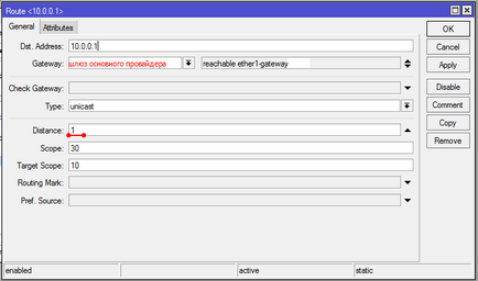 Riparea canalului în mikrotik, notepad