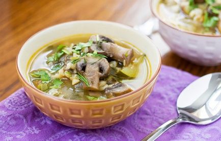 Rețete de supă de ciuperci cu orz de perle, secretele alegerii ingredientelor și