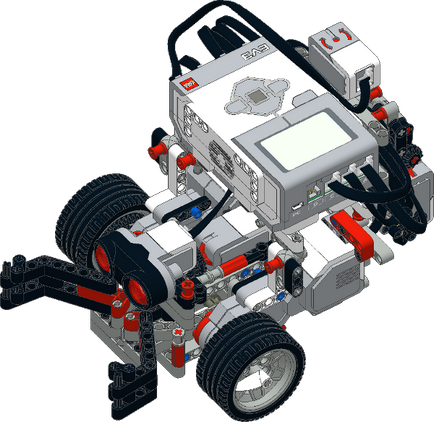 Робот з клешнею lego ev3
