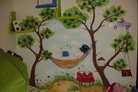 Pictura în perete în camera copiilor