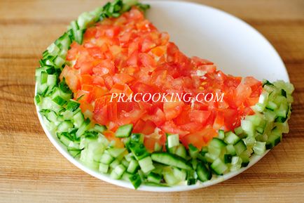 Saláta - görögdinnye szelet - csirkével és gombával receptek képekkel (sietve saláta) Saláta - görögdinnye szelet - csirkével és gombával recept fotókkal