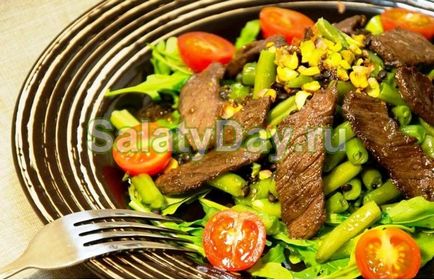 Salata de capriciu masculin cu carne de vita - reteta salata preferata de sex masculin cu fotografie si video