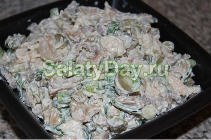 Salata de capriciu masculin cu carne de vita - reteta salata preferata de sex masculin cu fotografie si video