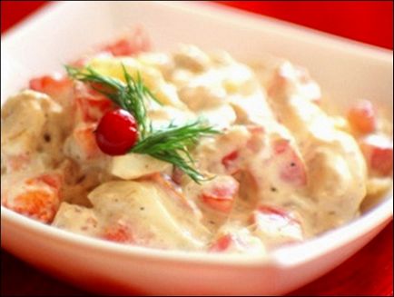 Salata cu somon roz afumat - mâncăruri festive rafinate