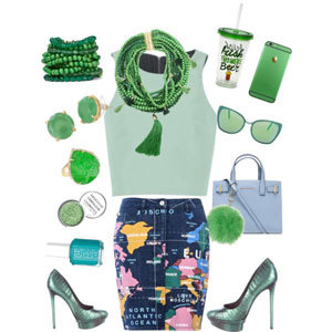 З чим носити зелені прикраси, бути модною