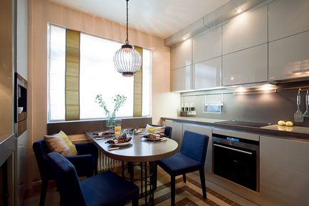 Puterea contrastelor reluând bucătăria într-un apartament modern