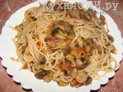 Spaghete cu ciuperci