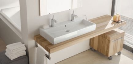 Blatul de lucru din baie sub chiuvetă - regulile de alegere și instalare