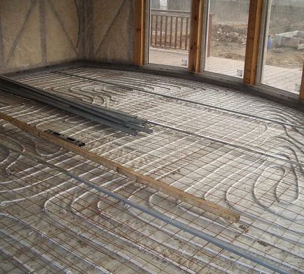 Pardoseli calde în facilitățile de instalare a casei din lemn, portal de construcție