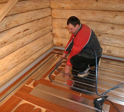 Теплі підлоги в дерев'яному будинку особливості монтажу, будівельний портал