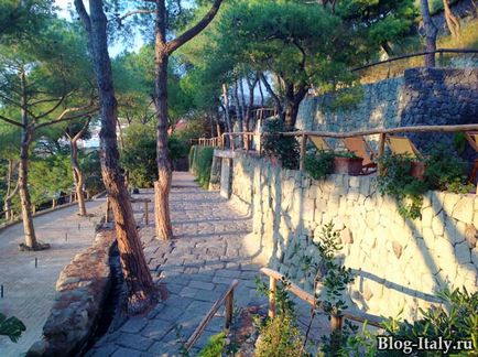 Thermal park a sziget Ischia (hő) Thermal park Ischia szigetén