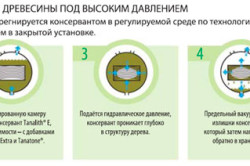 Технологія просочення деревини захисними засобами