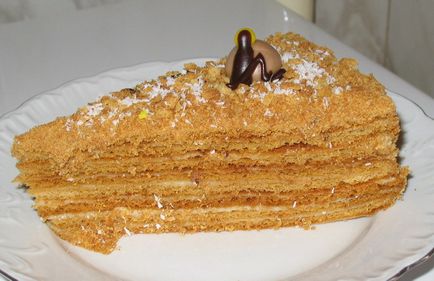 Cake - méz Micimackó - egy könnyű puding - finom receptek