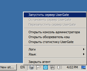 Установка usergate - support system