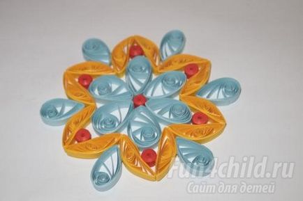 Bowl pentru fructe în tehnica quilling