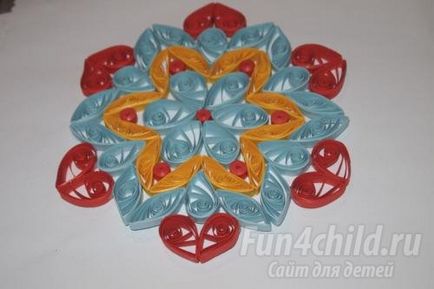 Váza gyümölcs Quilling technikák