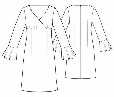 Форма сукні із завищеною талією для повних і вагітних жінок
