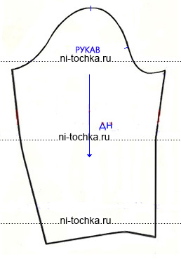 Викрійка жіночого толстовки