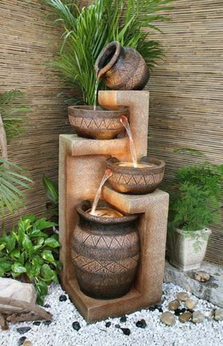 Fântâni de apă și o grădină în stil japonez