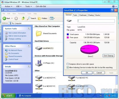 Modul Windows XP (xpm) - compatibilitate virtualizată în testul Windows 7