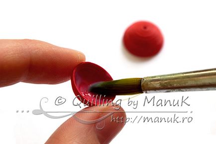 Cherry boabe în tehnica quilling