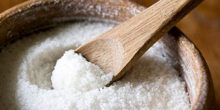 40 de grame de sare - acesta este cât de multe linguri, tabelul de valori