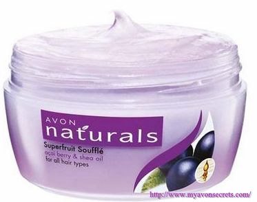 Avon naturals фруктова маска-суфле для волосся «ши і асая»