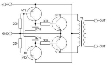 Invertor auto 12-220v cum se face un convertor de tensiune cu mâinile în conformitate cu schema